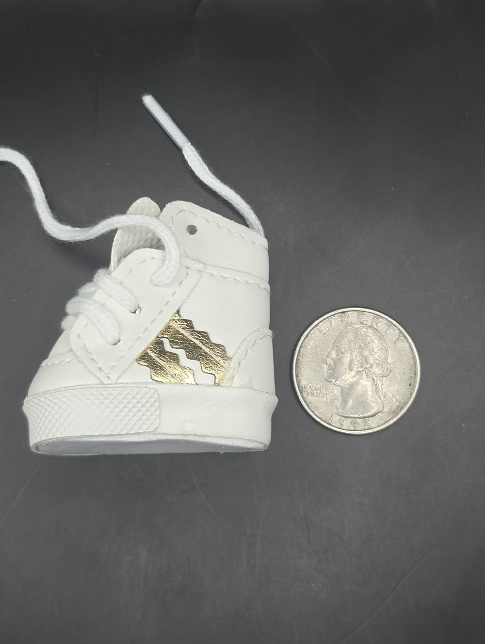 Labubu Accessories - Adidas White w/Gold Shoes - Picture 4 of 4